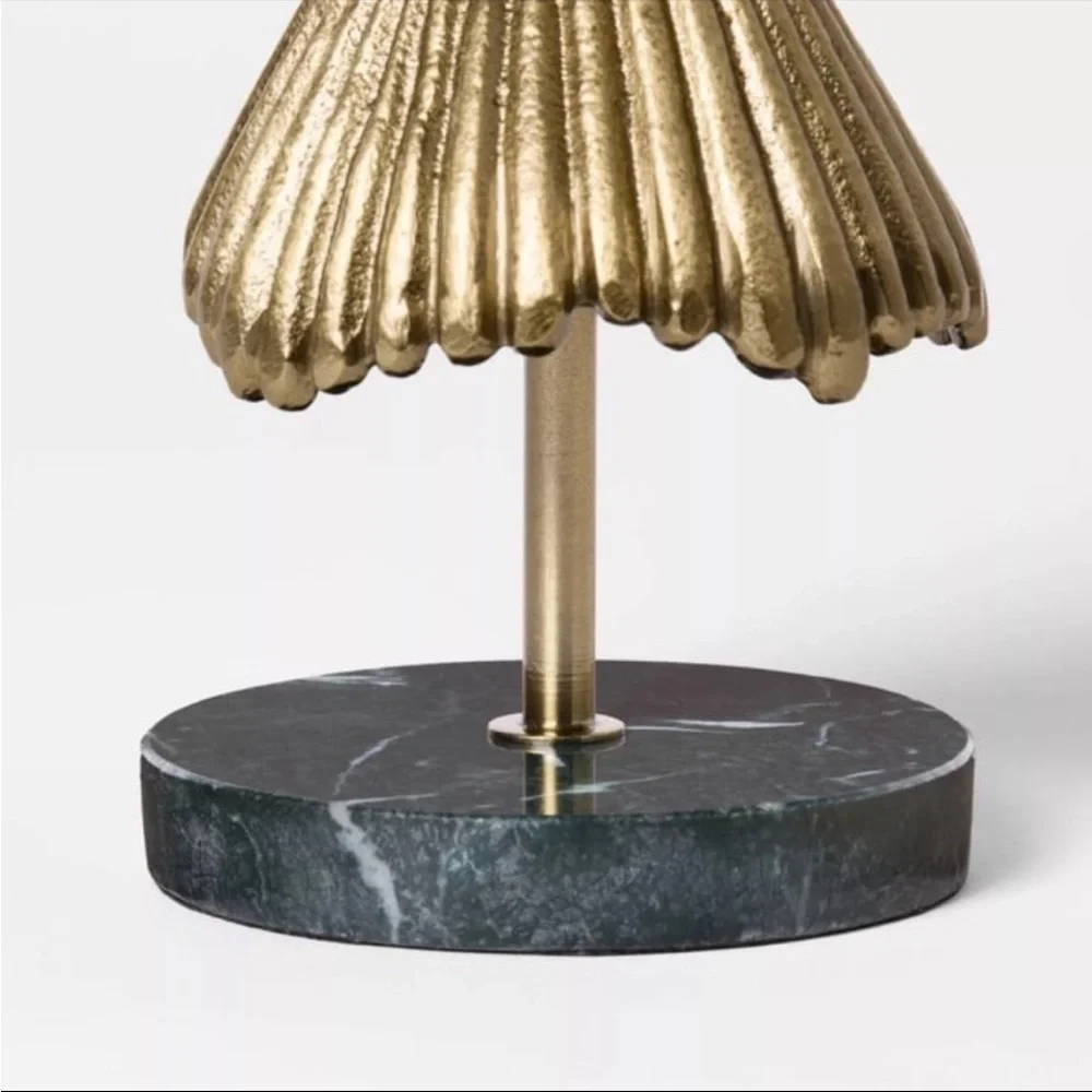 Small Metal Christmas Tree with Marble Base Gold - Threshold with Studio McGee